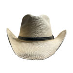 Handmade straw cowboy hat