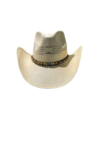 Fine Bangora Straw Cowboy Hat - Image 2