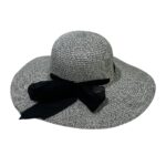 Wide Brim Straw Beach Hat for Women – Foldable Summer Sun Hat with Bow