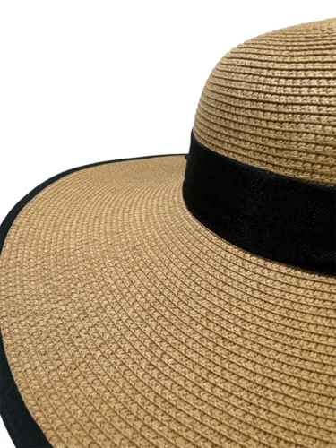 Wide Brim Straw Beach Hat for Women – Foldable Summer Sun Hat with Bow - Image 2
