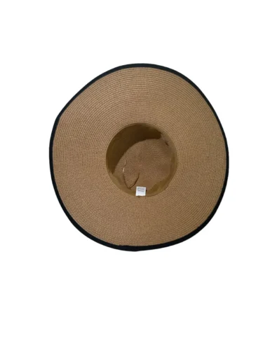 Wide Brim Straw Beach Hat for Women – Foldable Summer Sun Hat with Bow - Image 3