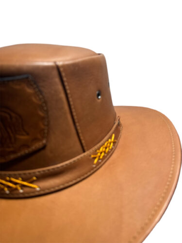 Australian Leather Cowboy Hat - Image 3