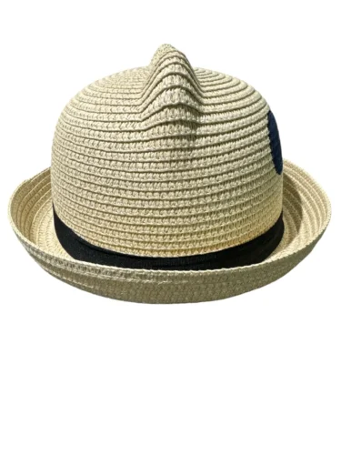 Kids Paper Straw Bear Hat - Image 6