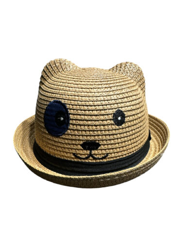 Kids Paper Straw Bear Hat