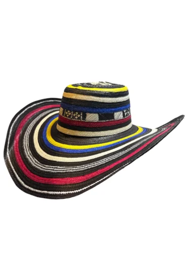 Colombian Vueltiao Machito Hat – Handmade Tricolor