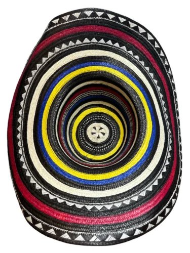 Colombian Vueltiao Machito Hat – Handmade Tricolor - Image 3