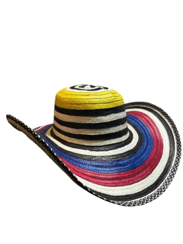 Colombian Handmade Vueltiao Hat-21 Turns Tricolor, Sombrero Vueltiao - Image 2