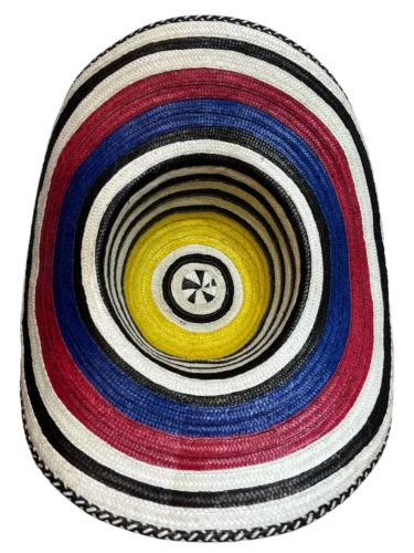 Colombian Handmade Vueltiao Hat-21 Turns Tricolor, Sombrero Vueltiao - Image 4