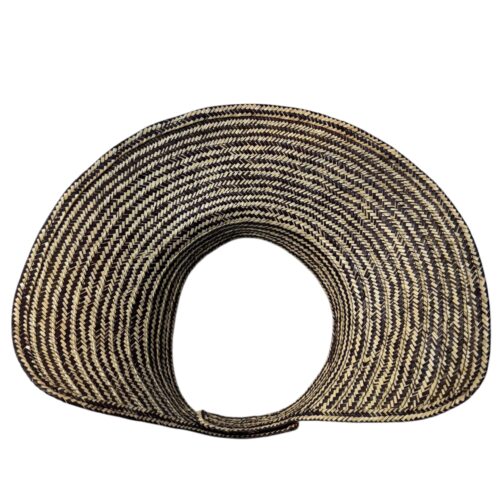 Foldable Straw Sun Visor for Women | Wide Brim Adjustable Hat - Image 2