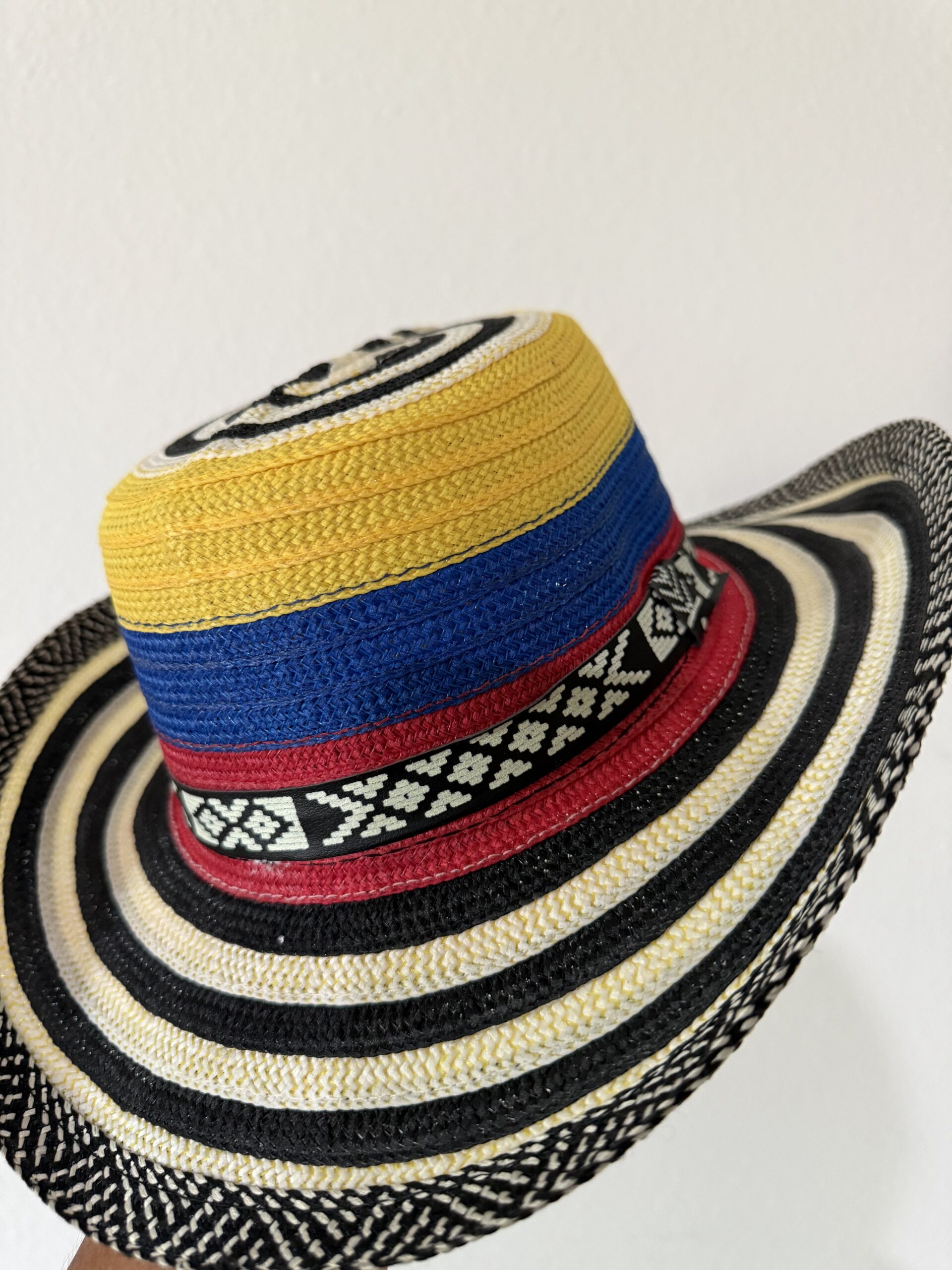 Colombian tricolor hat. Unisex. New. Hand made. No tags. Colombia Flag Baseball Hat for Women Men Summer Travel Beach  main image 3