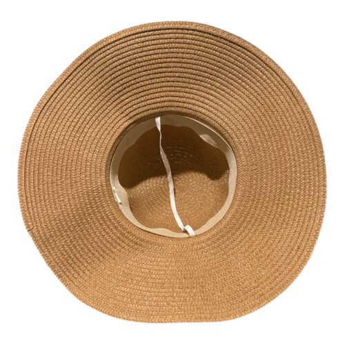 Sun Straw Hat Foldable Packable Floppy Beach Hats Hand-Painted Monarch Butterfly Hat - Image 3