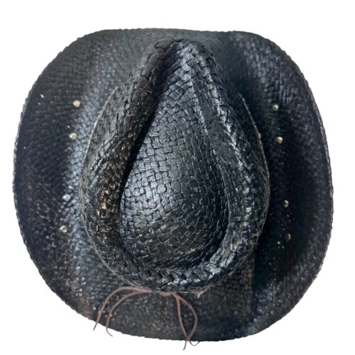 Straw Cowboy Hat with Western Decorative Band - Image 5