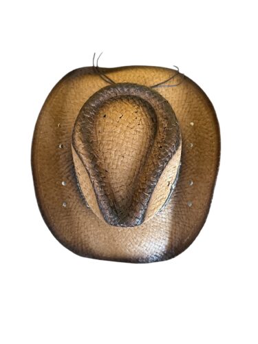 Straw Cowboy Hat with Western Decorative Band - Image 10