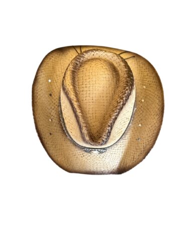 Straw Cowboy Hat with Western Decorative Band - Image 14