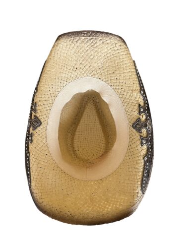 Straw Cowboy Hat with Western Decorative Band - Image 15