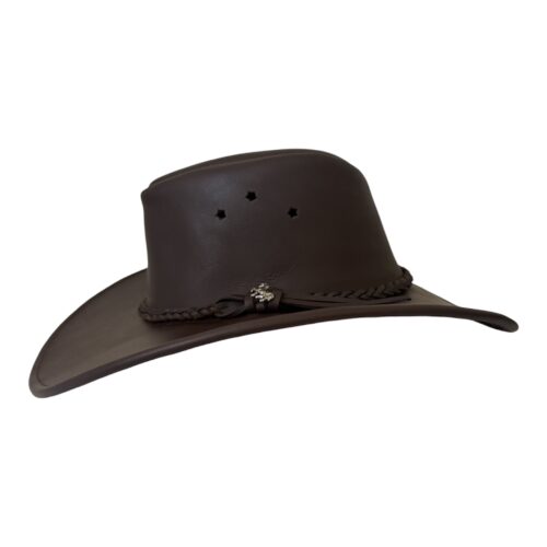 Genuine Leather Cowboy Hat – Handmade in Colombia