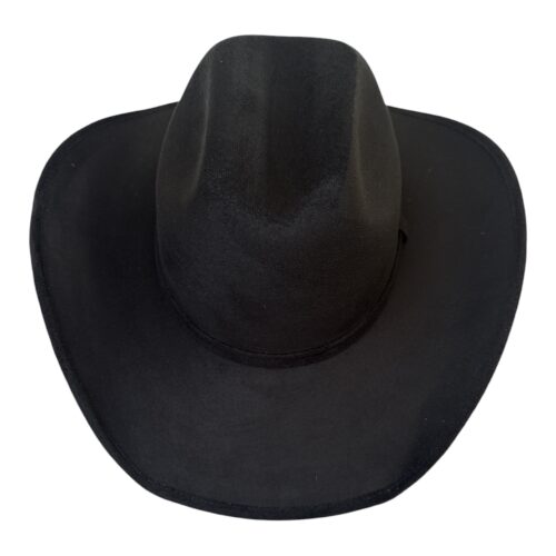 Black Suede Cowboy Hat – Classic Western Style Made in Mexico