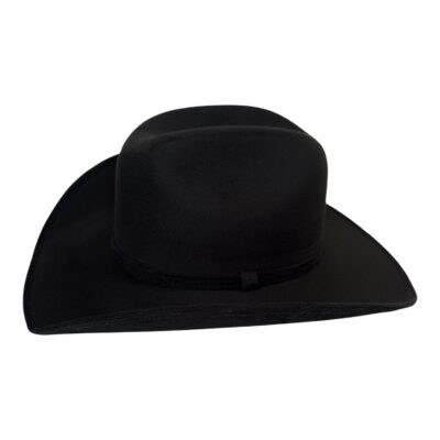 Black Suede Cowboy Hat – Classic Western Style Made in Mexico - Image 4