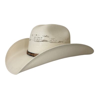 White Bangora Straw Cowboy Hat – Lightweight Western Sun Hat - Image 5
