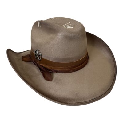 Custom Sand Suede Cowboy Hat – Western Statement Hat - Image 4